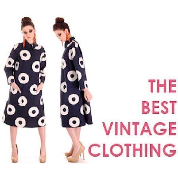 VTG Dennis Goldsmith Batwing Dress Ultra 80s 100% Silk Sz 10 /M NWOT Goldbergs - Picture 5 of 9